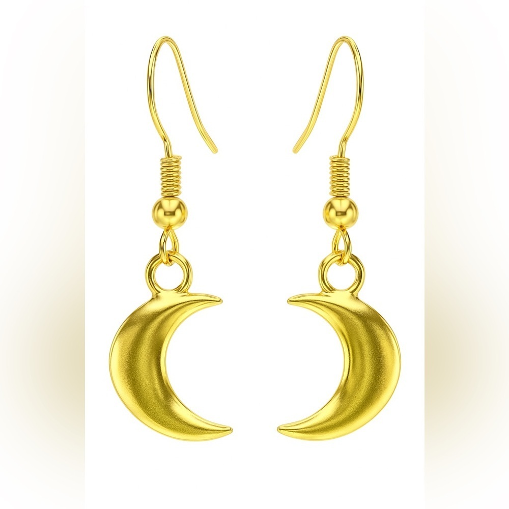 Gold Moon Earrings